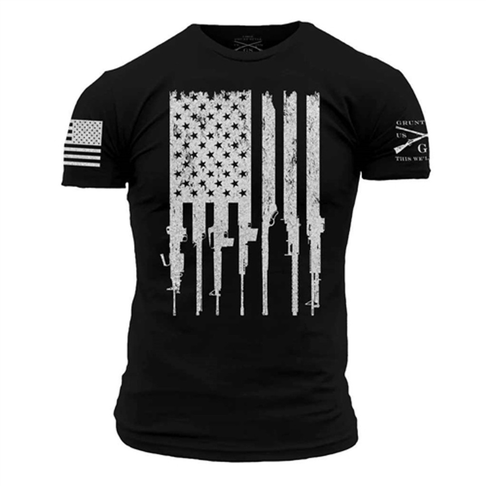Grunt Style Rifle Flag T-Shirt‎ 🇺🇸🔥
